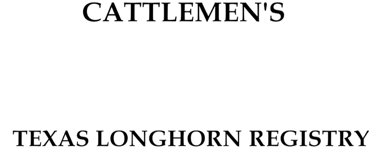 Cattlemen's TExas Longhorn Registry Resources